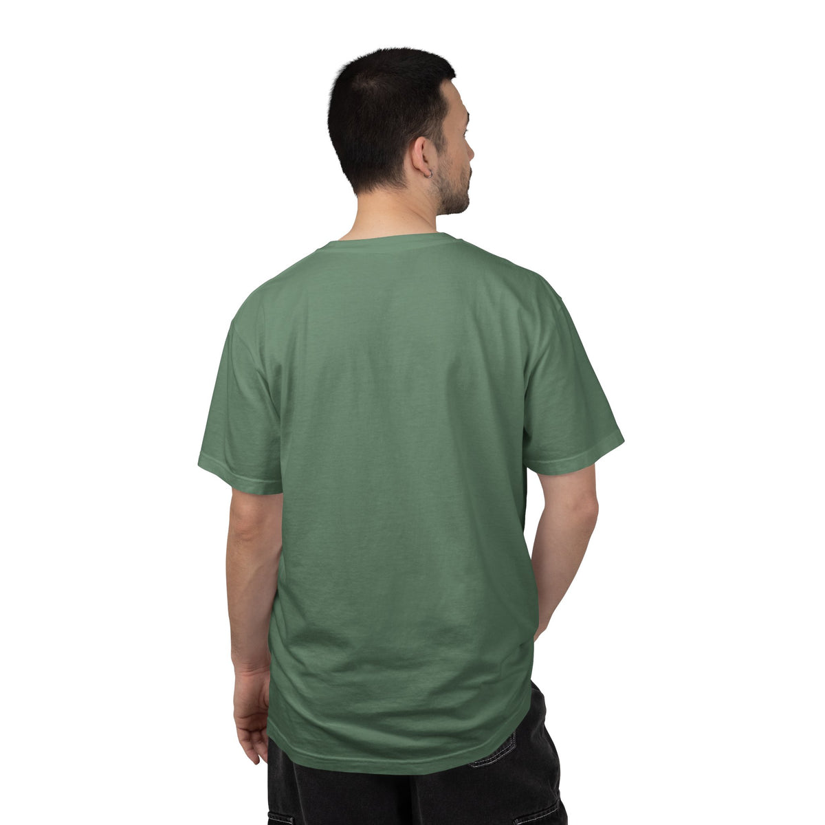 Geometric Stag T-Shirt — Black Polygon Deer Graphic Tee
