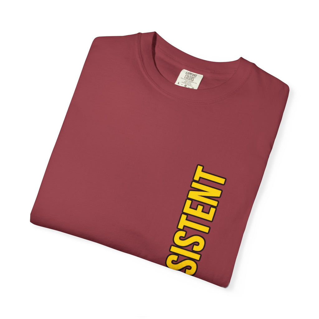 Be Consistent Vertical Graphic T-Shirt — Motivational Fitness Tee