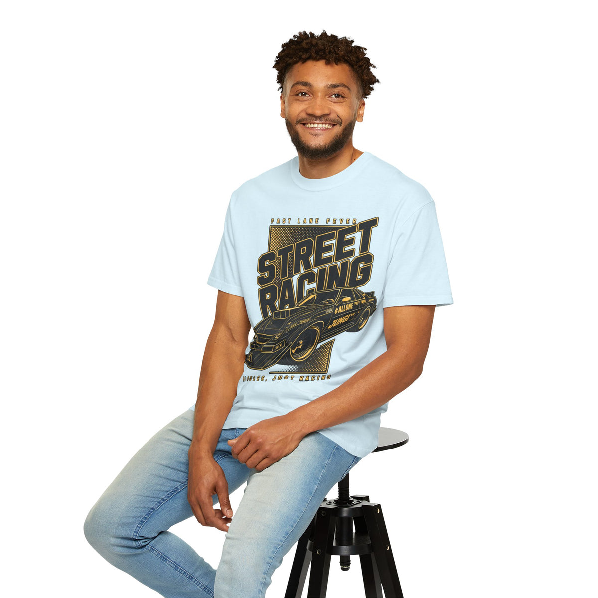 Street Racing Car T-Shirt — Retro Drift Racing Graphic Tee
