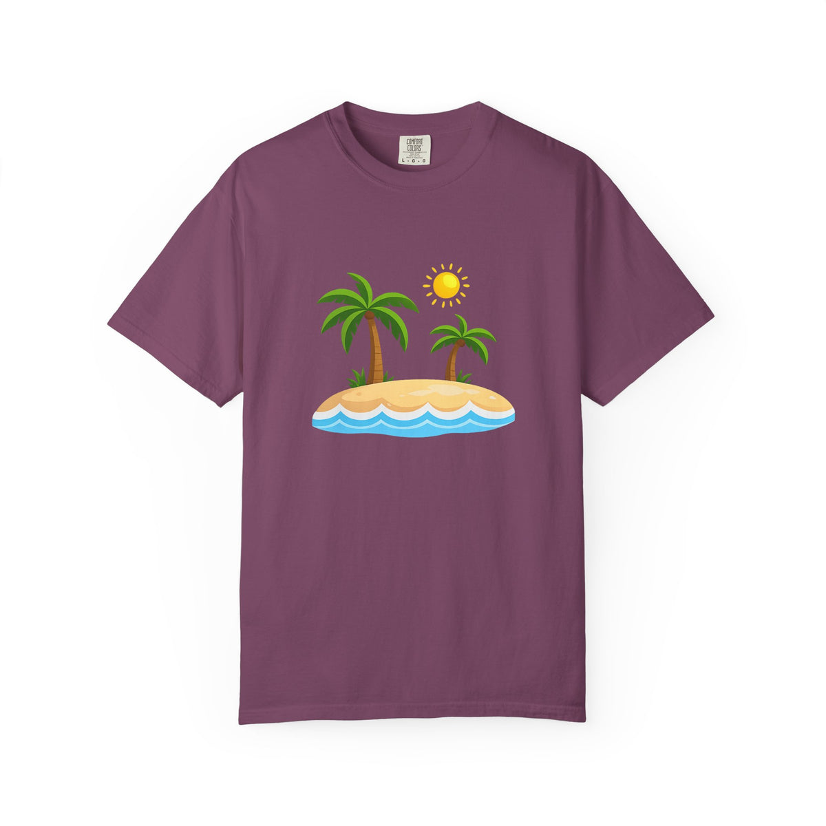 Island Paradise T-Shirt — Tropical Palm Tree Beach Graphic