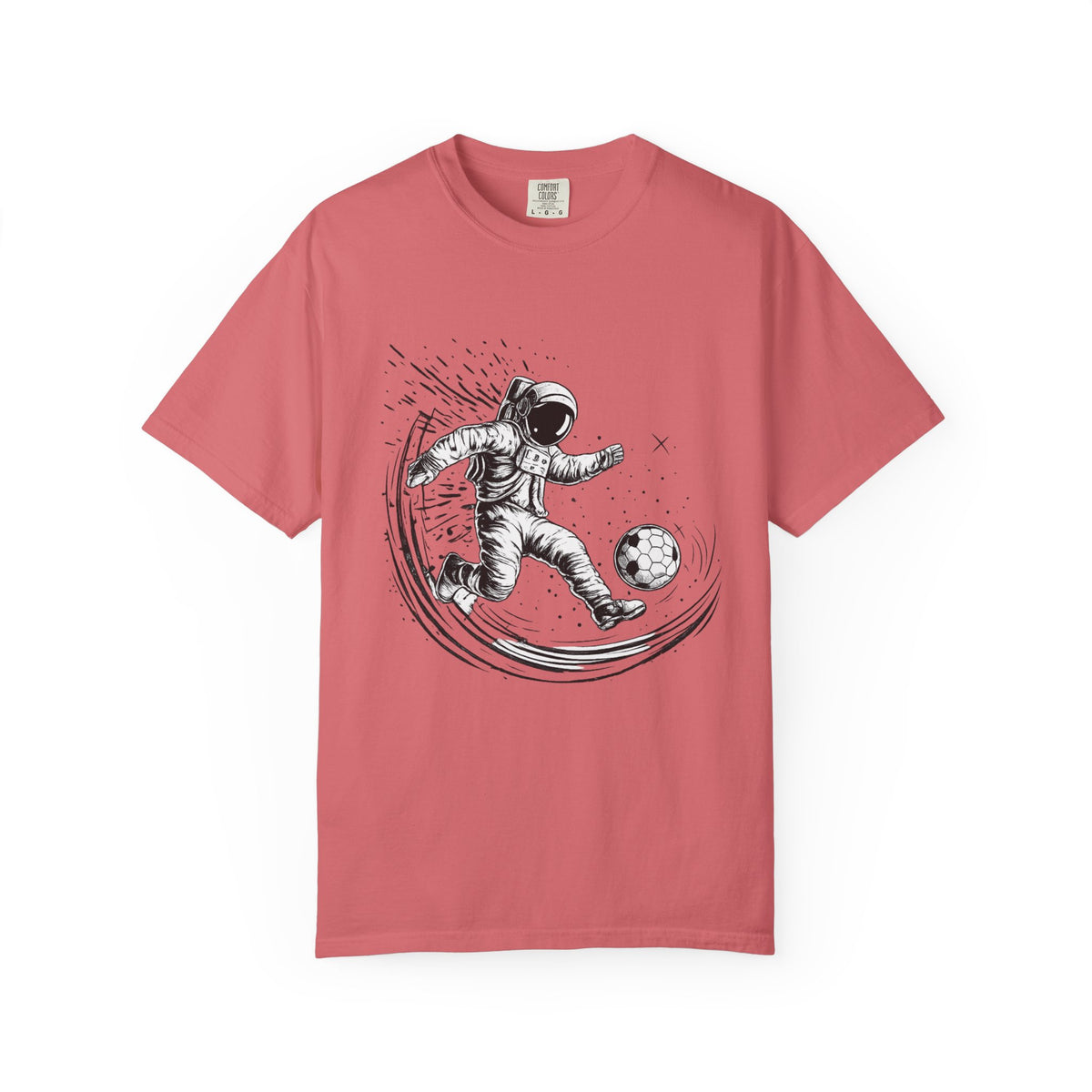 Astronaut Soccer T-Shirt — Space Football Graphic Tee