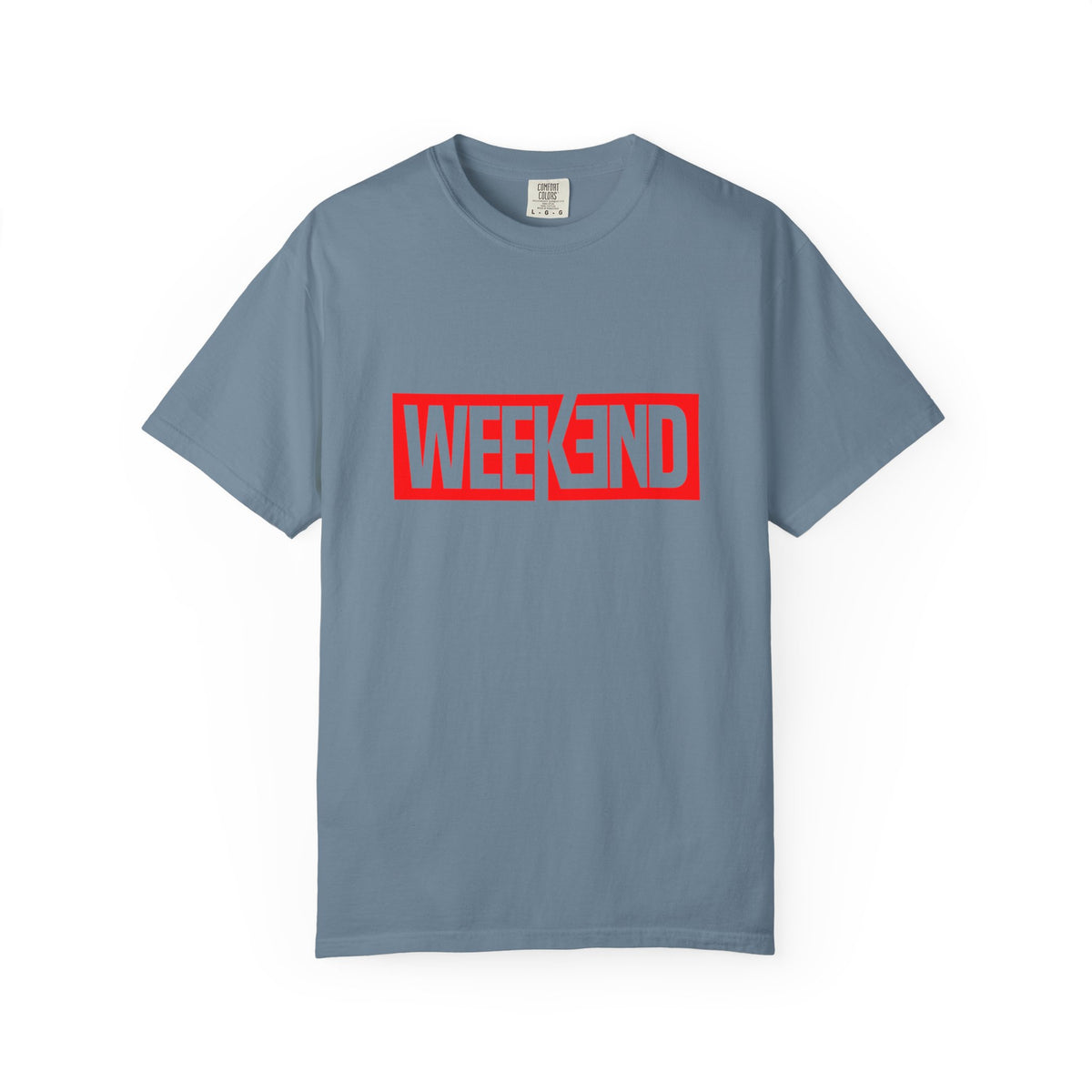Weekend Box Logo T-Shirt — Retro Red Graphic Tee