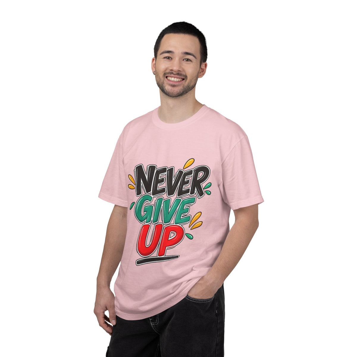 Never Give Up T-Shirt — Motivational Graphic Tee