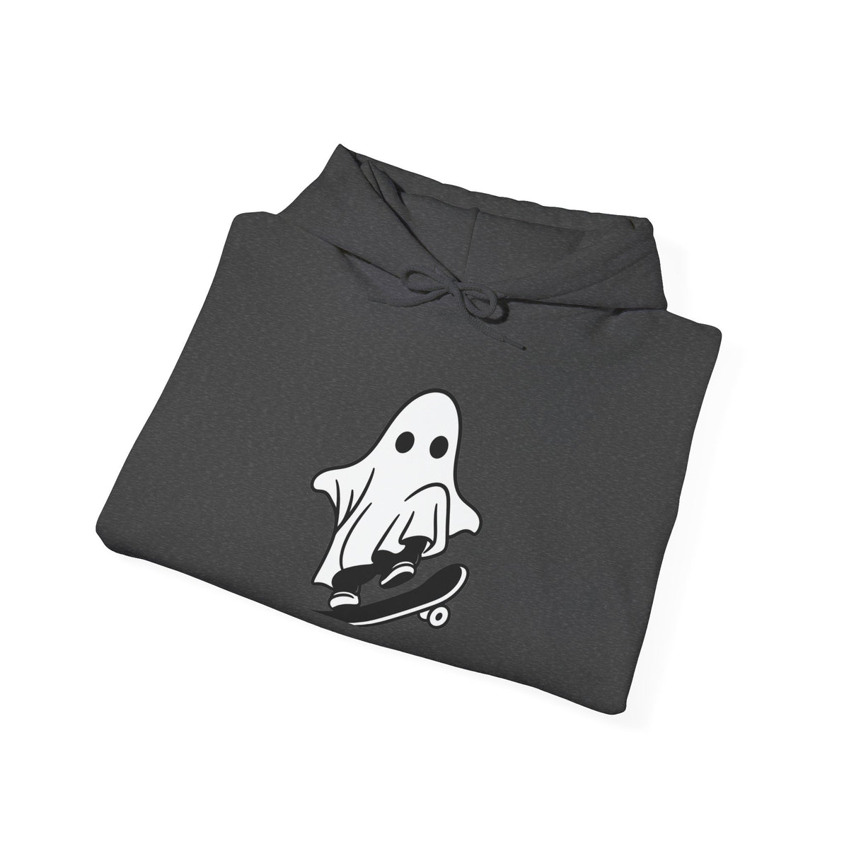 Ghost Skateboard Hoodie — Cute Skateboarding Ghost Graphic Sweatshirt