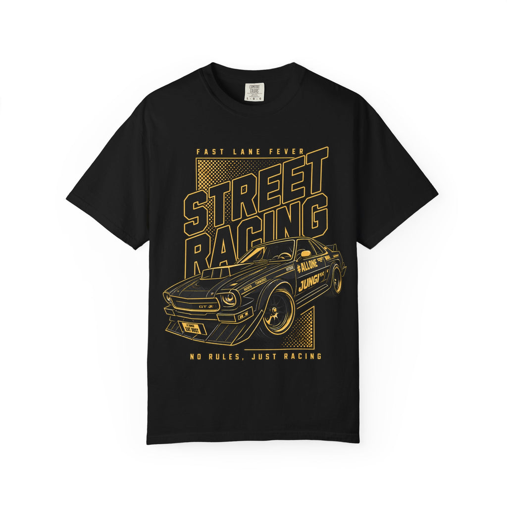 Street Racing Car T-Shirt — Retro Drift Racing Graphic Tee