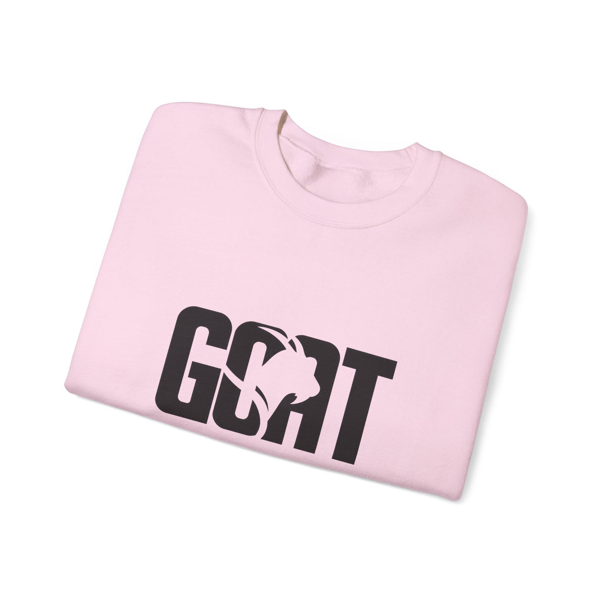 GOAT Graphic Sweatshirt — Athletic "GOAT" Logo Crewneck for Sports Fans