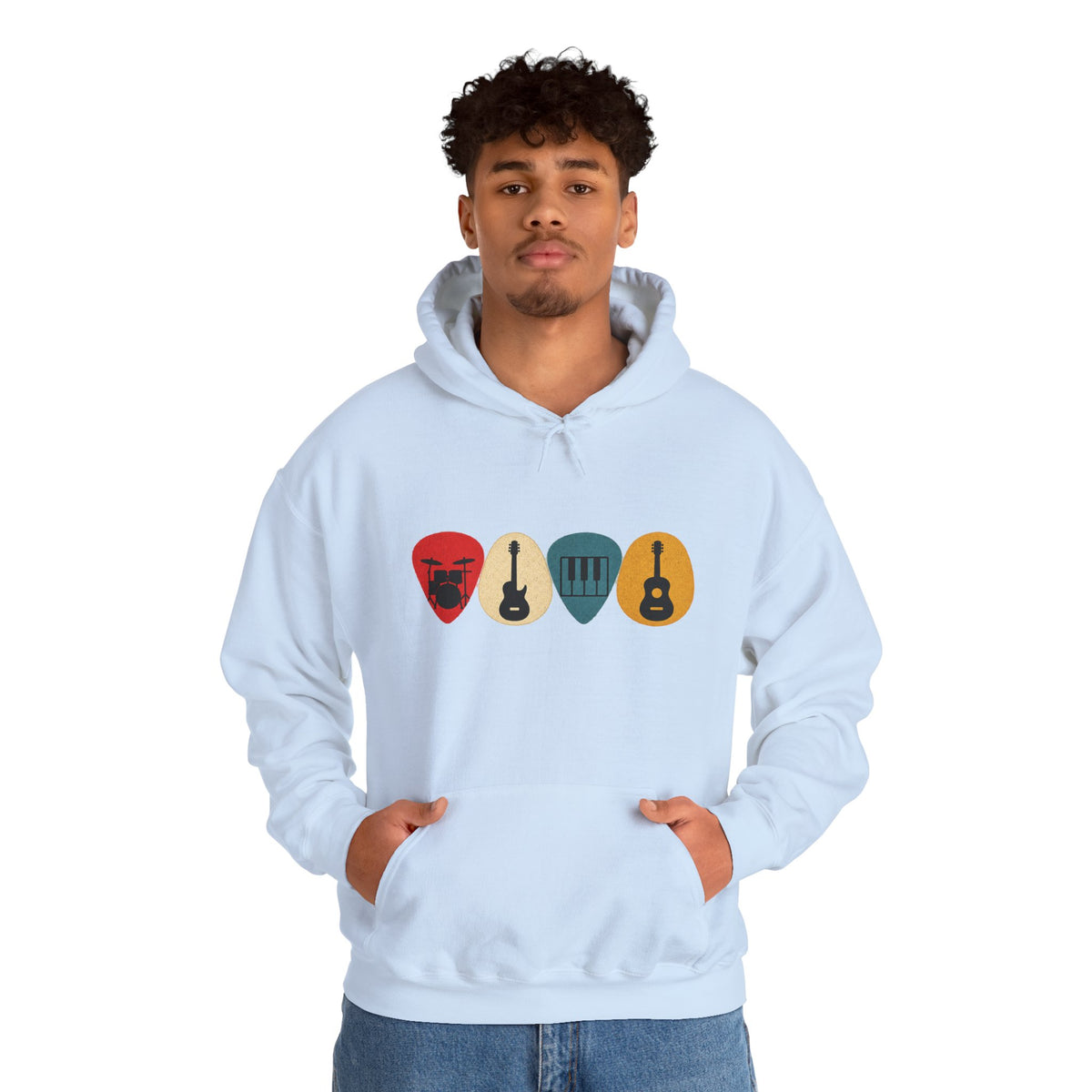 Guitar Picks Graphic Hoodie