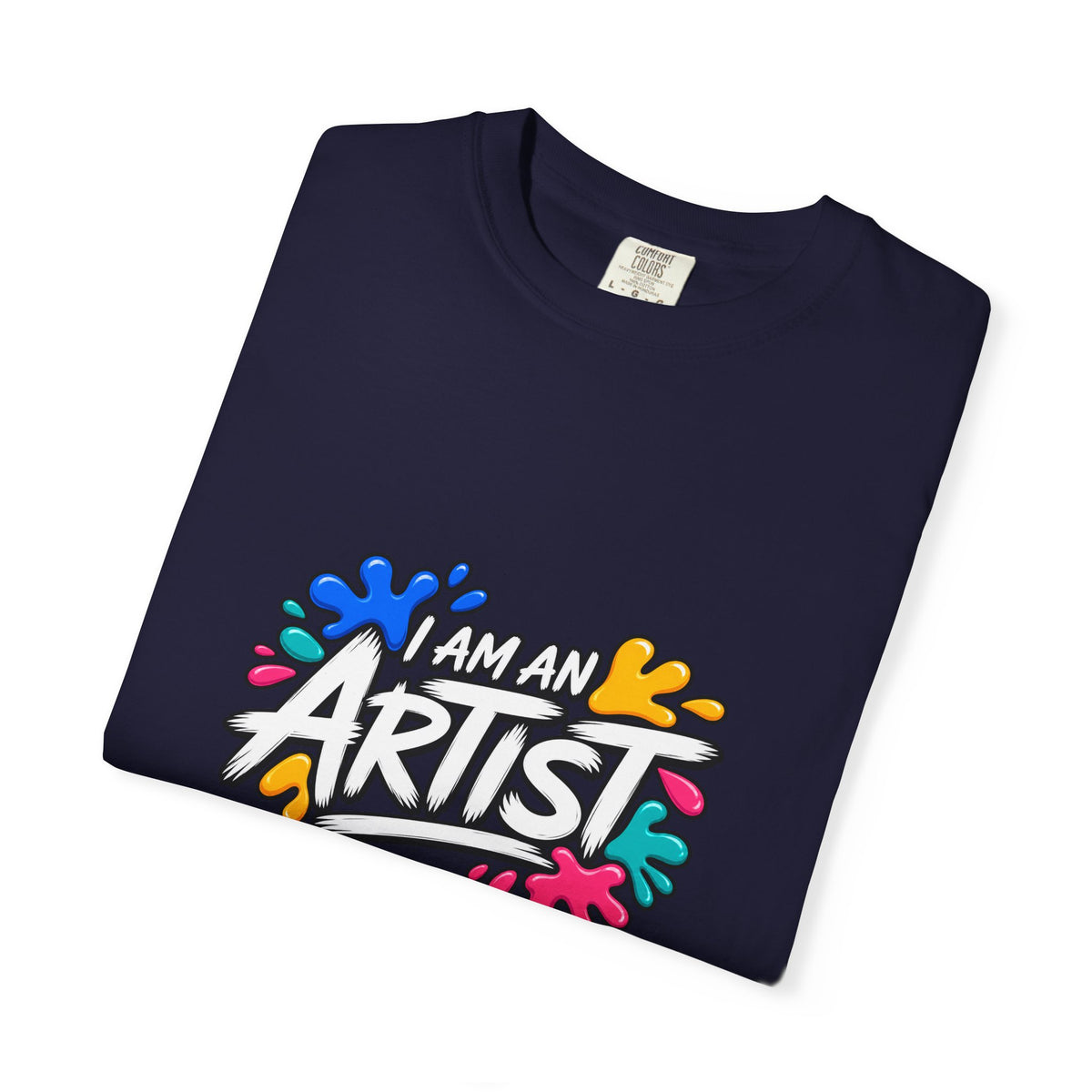 Artist T‑Shirt — "Human Artist" Colorful Paint Splash Graphic Tee