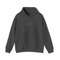 Minimal Cloud Outline Hoodie — Small White Cloud Graphic Embroidered