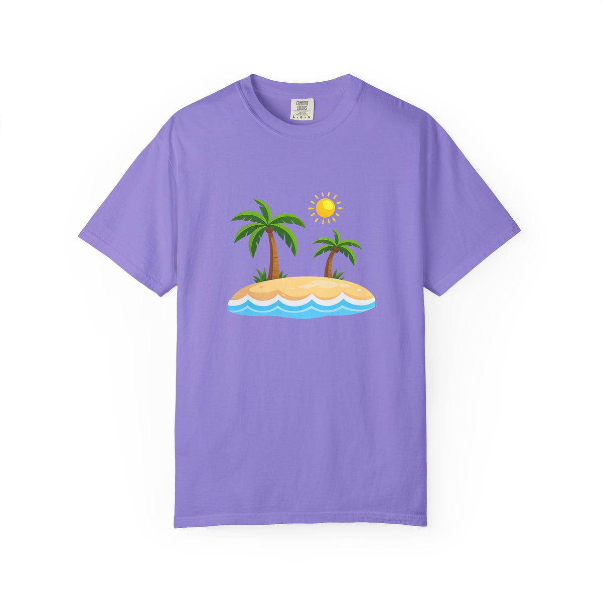 Island Paradise T-Shirt — Tropical Palm Tree Beach Graphic
