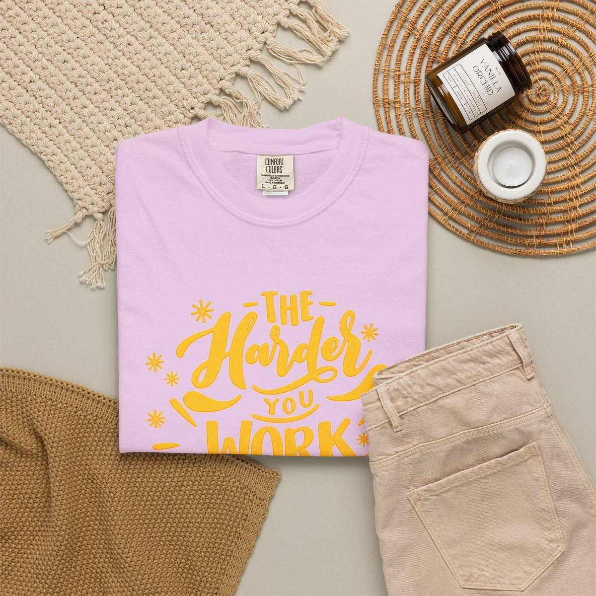 Motivational T-Shirt — "The Harder You Work The Better You Get" Graphic Tee
