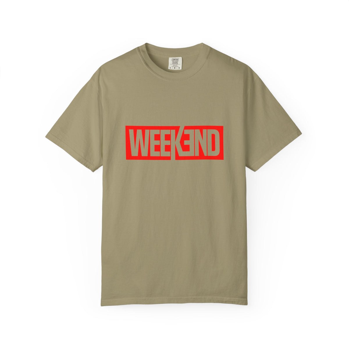 Weekend Box Logo T-Shirt — Retro Red Graphic Tee