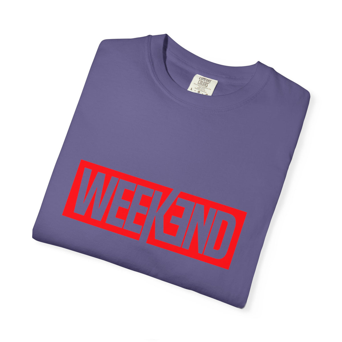 Weekend Box Logo T-Shirt — Retro Red Graphic Tee
