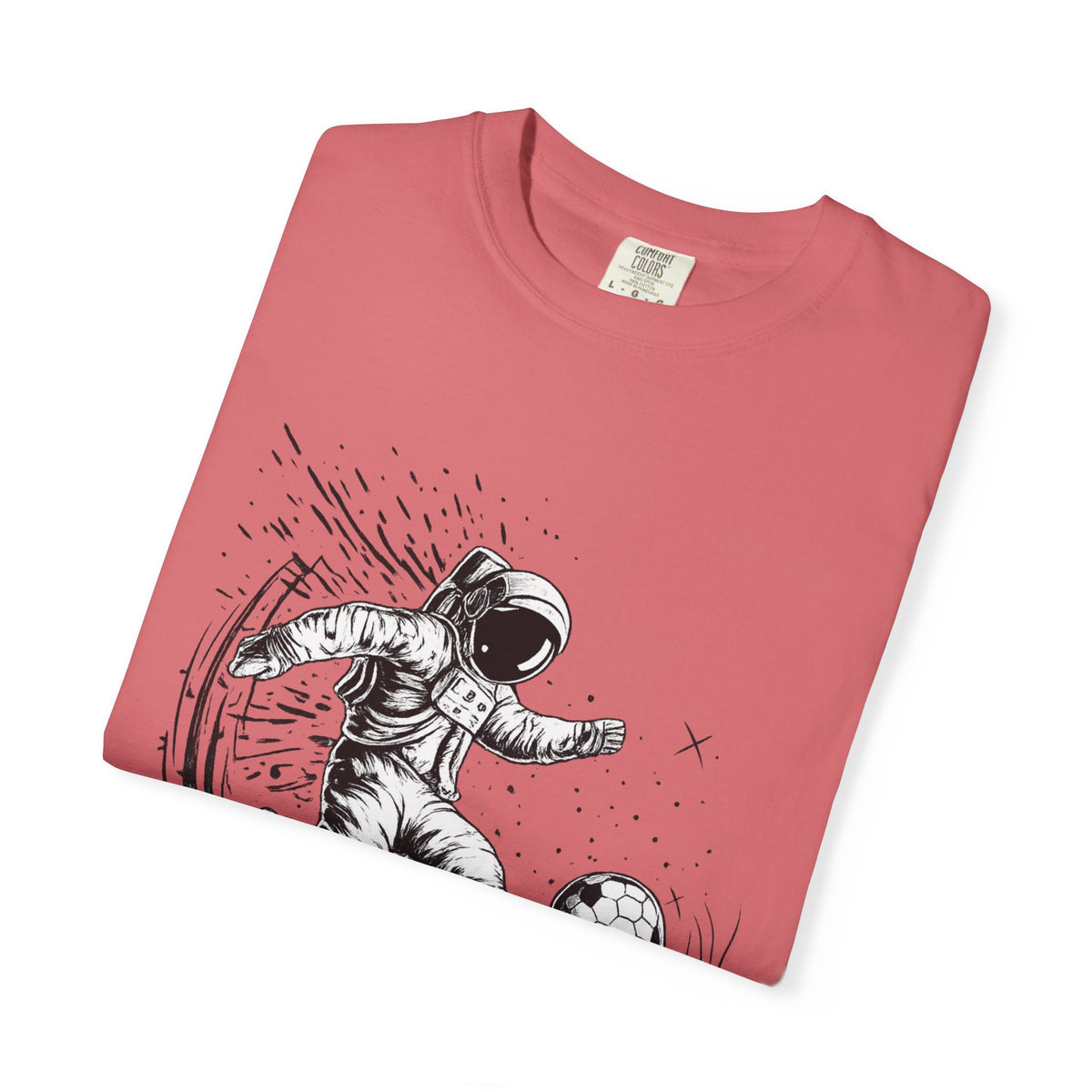 Astronaut Soccer T-Shirt — Space Football Graphic Tee