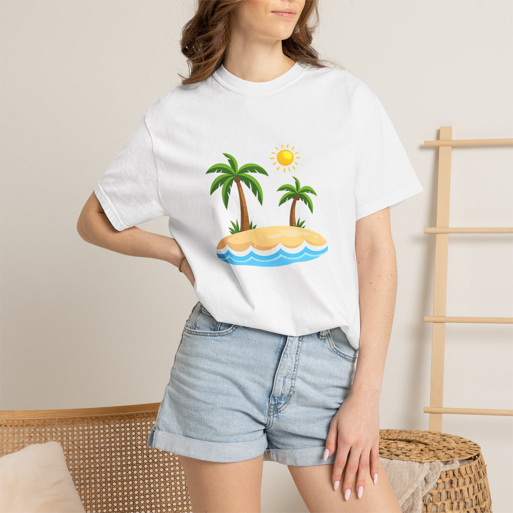 Island Paradise T-Shirt — Tropical Palm Tree Beach Graphic