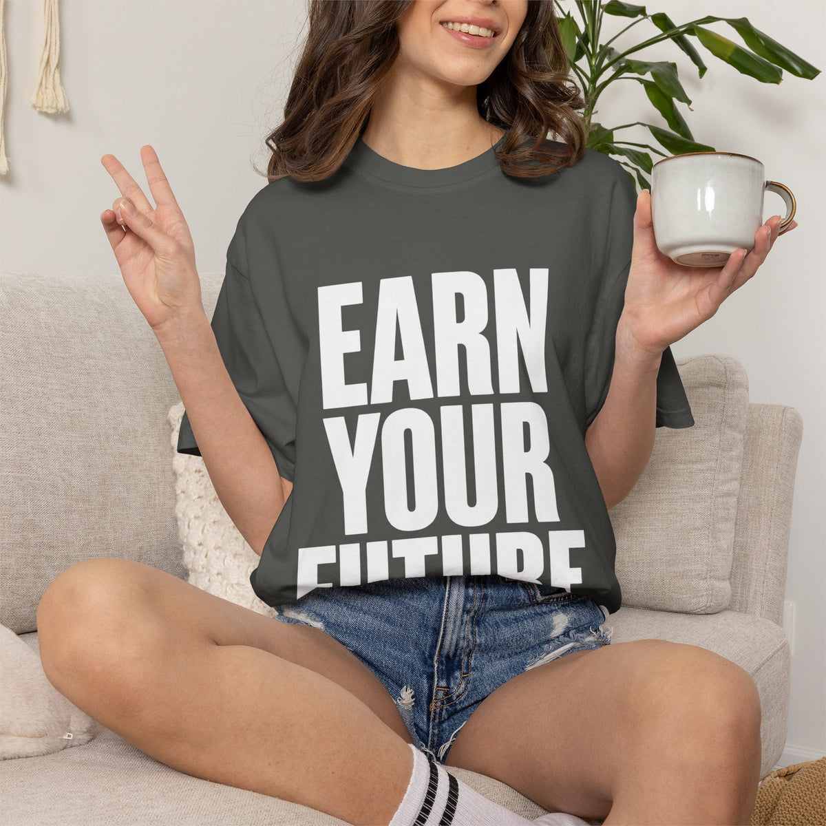 Earn Your Future T-Shirt — Motivational Graphic Tee for Goal-Getters