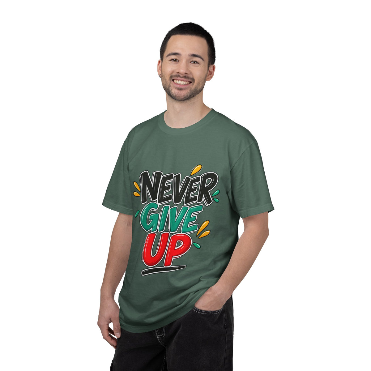 Never Give Up T-Shirt — Motivational Graphic Tee