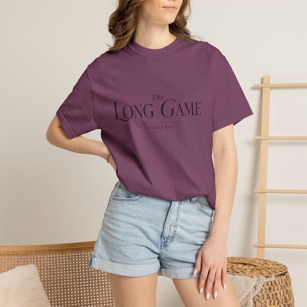 The Long Game T-Shirt — Minimalist Script Tee