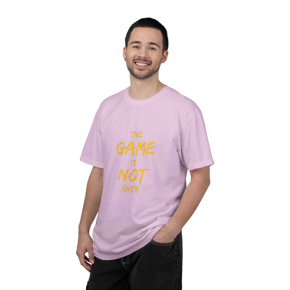T-Shirt — “The Game Is Not Over” Motivational Graphic Tee