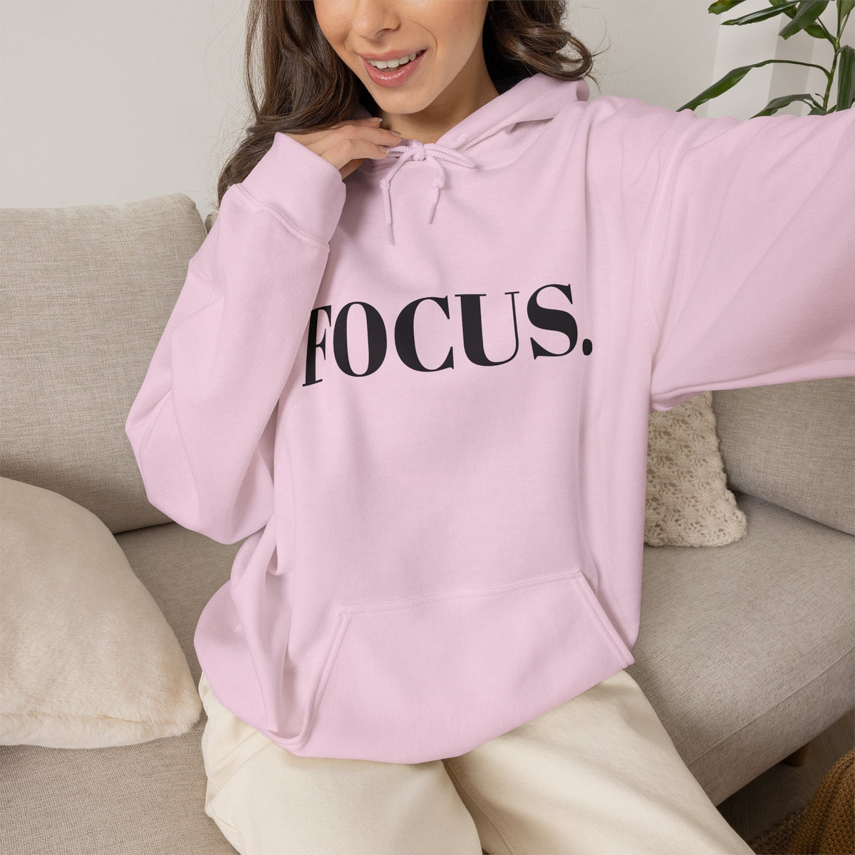 FOCUS. Hoodie — Minimal Motivational Pullover