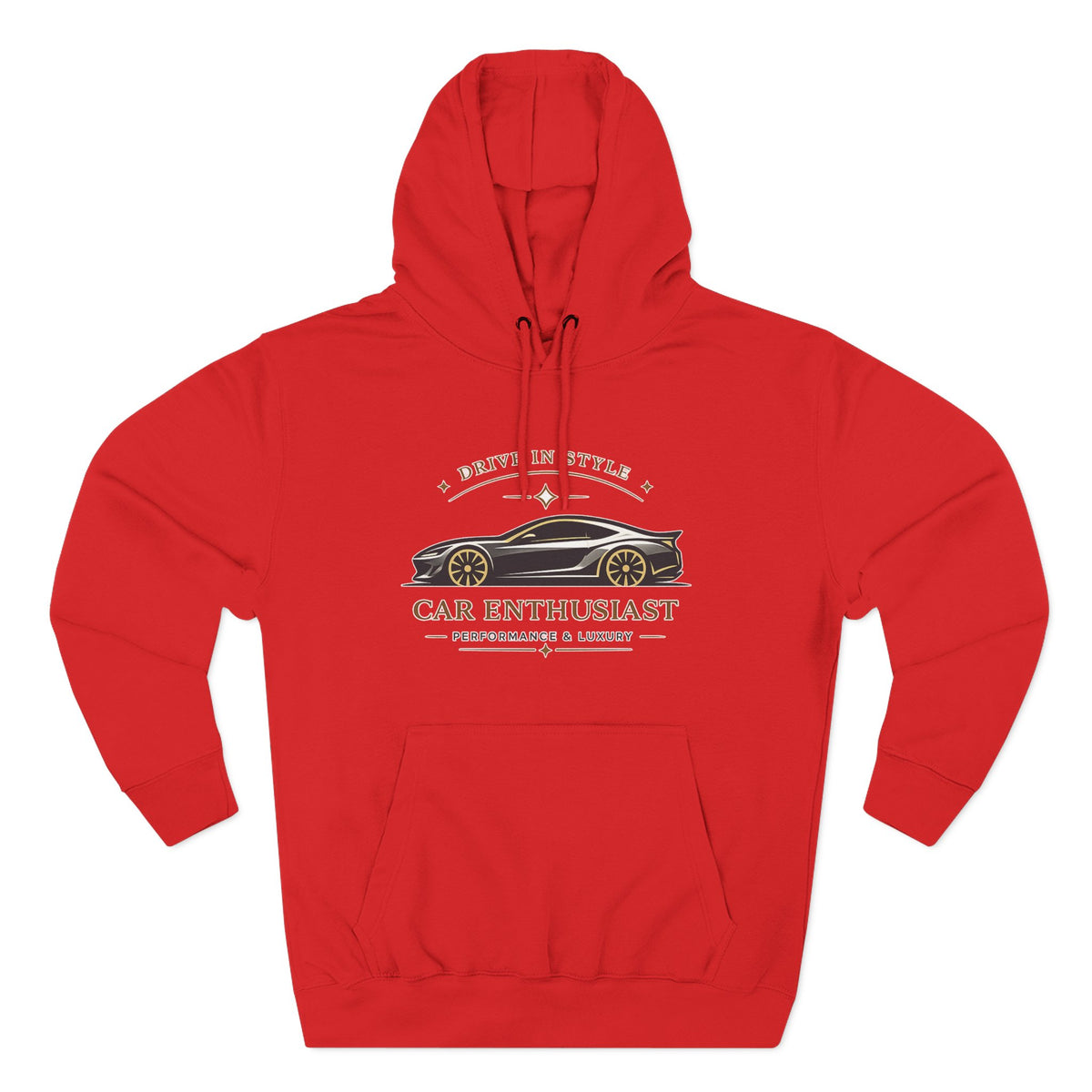 Car Enthusiast Hoodie — Vintage Sports Car Graphic, 'Drive in Style' Casual Pullover