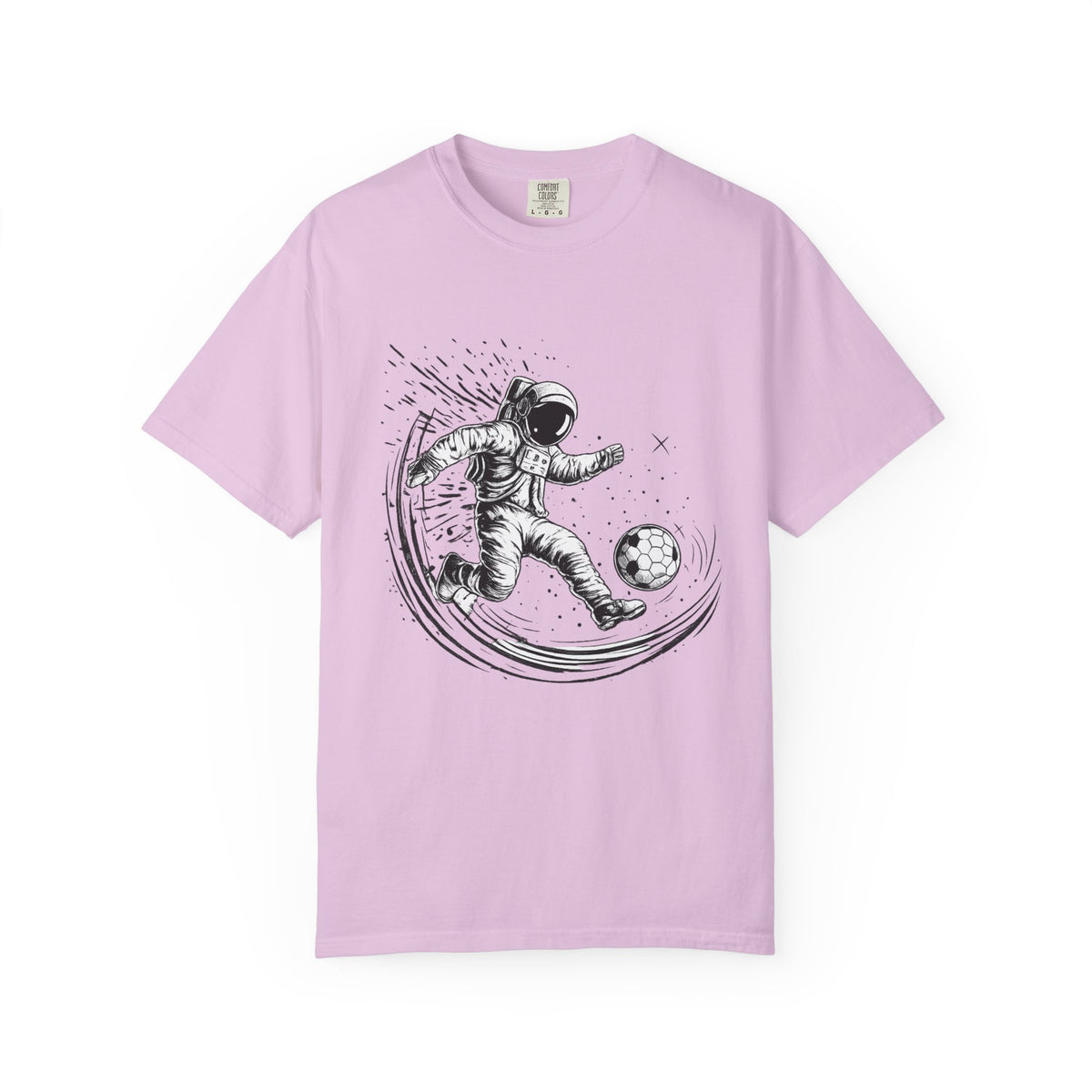 Astronaut Soccer T-Shirt — Space Football Graphic Tee