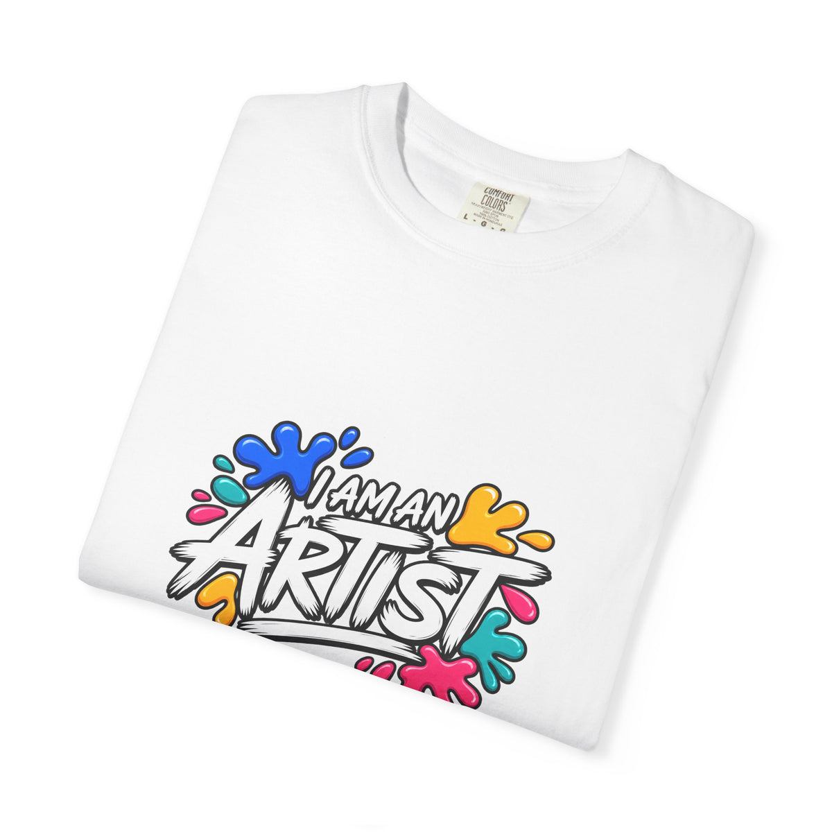 Artist T‑Shirt — "Human Artist" Colorful Paint Splash Graphic Tee