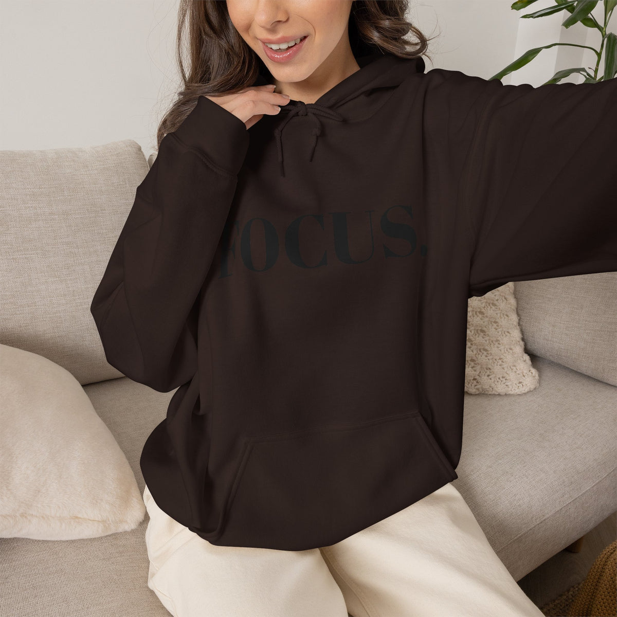 FOCUS. Hoodie — Minimal Motivational Pullover