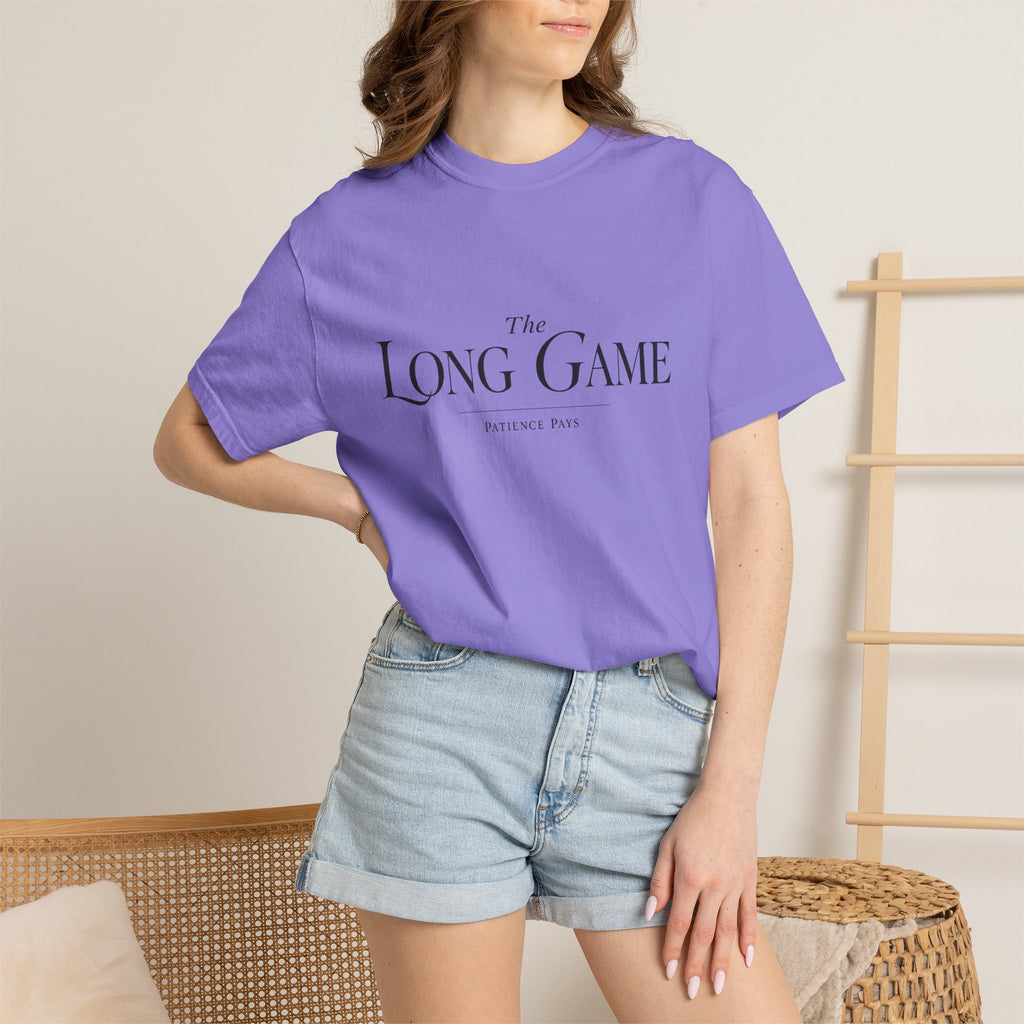 The Long Game T-Shirt — Minimalist Script Tee