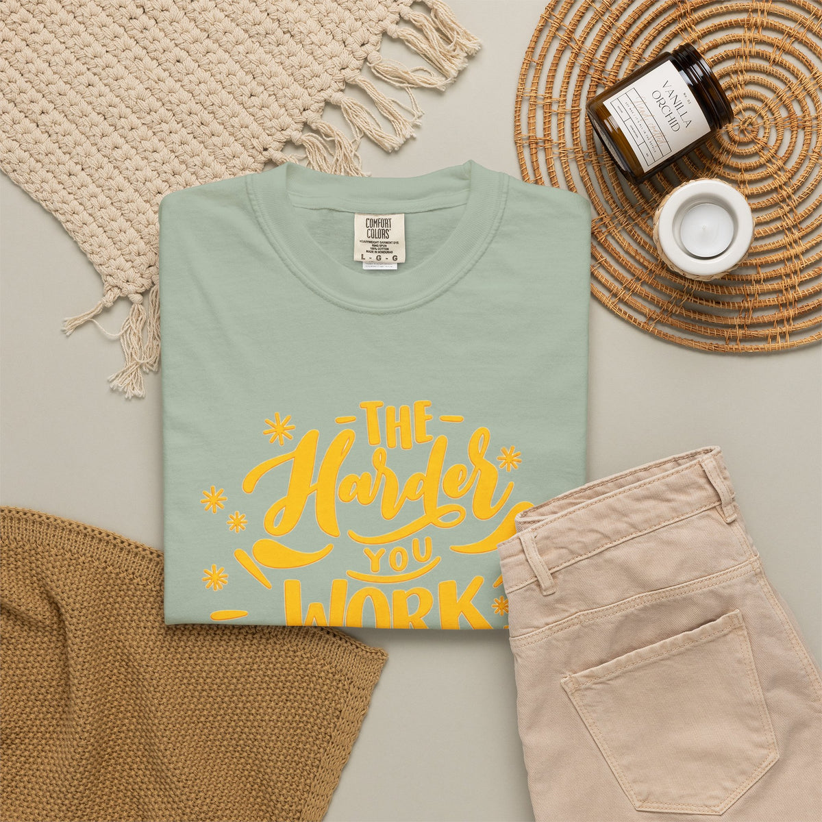 Motivational T-Shirt — "The Harder You Work The Better You Get" Graphic Tee