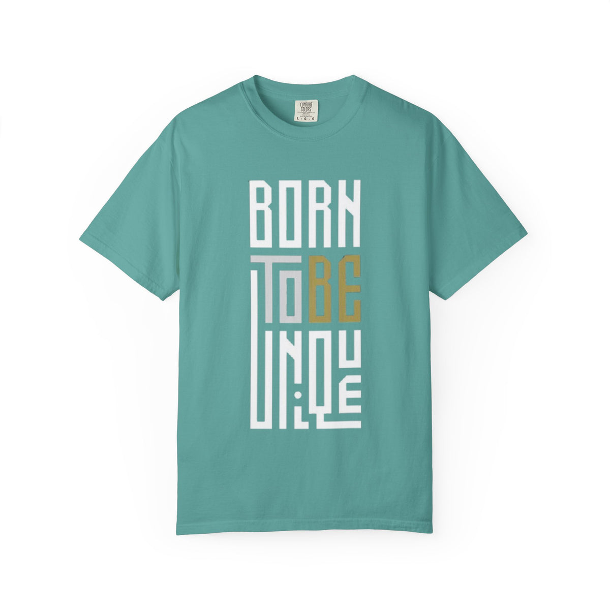 T-Shirt — "Born To Be Untile" Bold Vertical Typography Tee