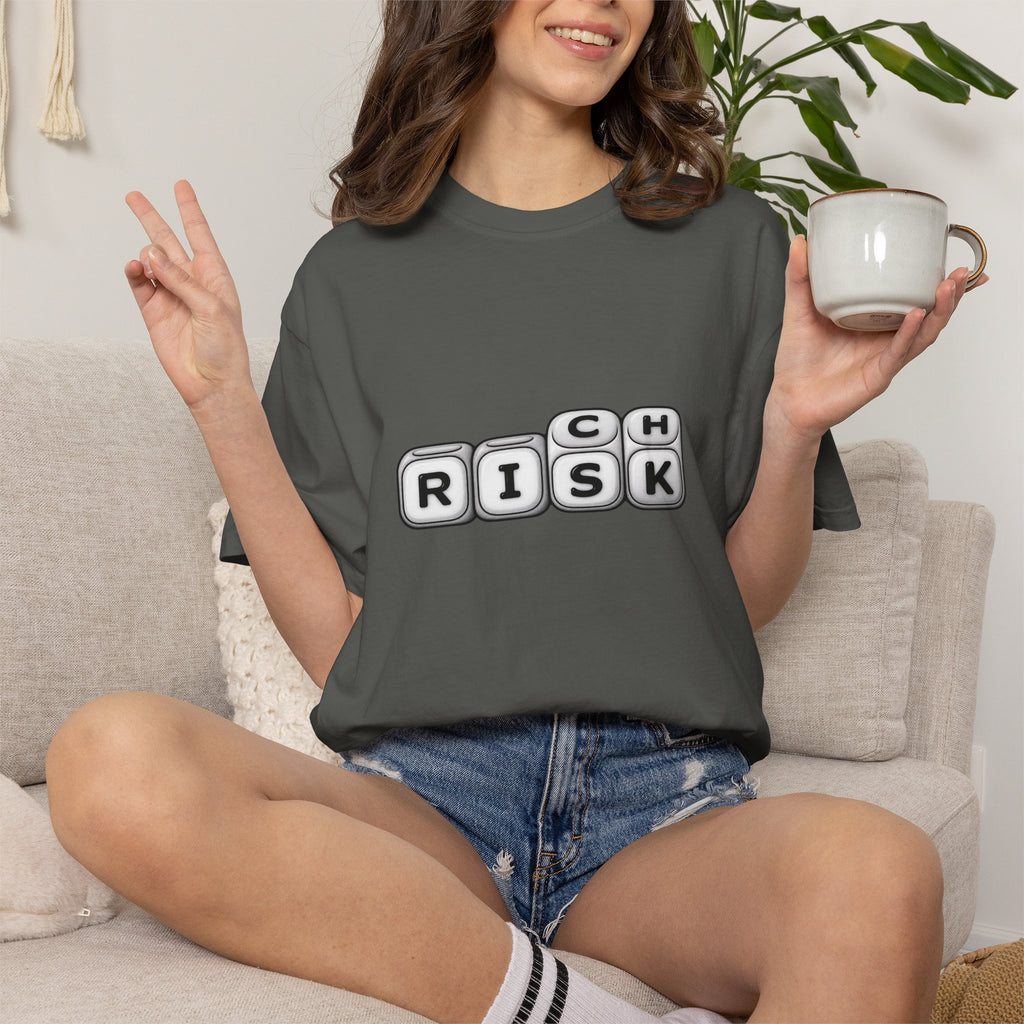 T-Shirt — 'RISK' Dice Block Graphic Tee
