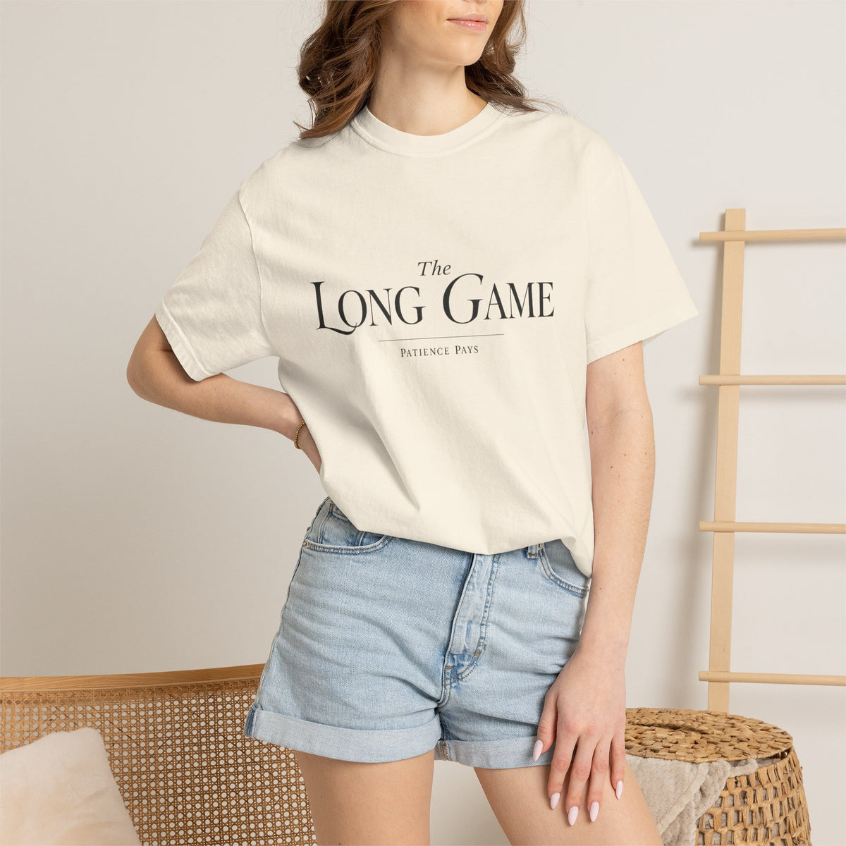 The Long Game T-Shirt — Minimalist Script Tee