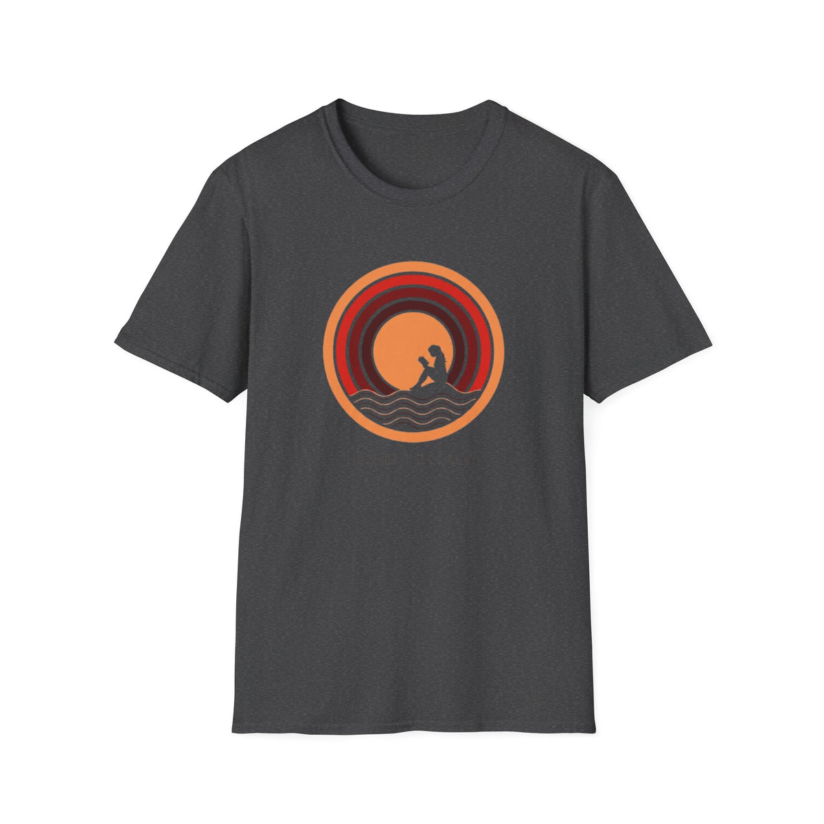 Sunset Surf T-Shirt — Retro Waves "Saltwater & Soul" Graphic Tee