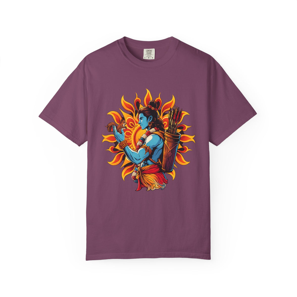 T-Shirt Ram Ji — Mythic Archer Illustration Tee (Sunburst Warrior Graphic)
