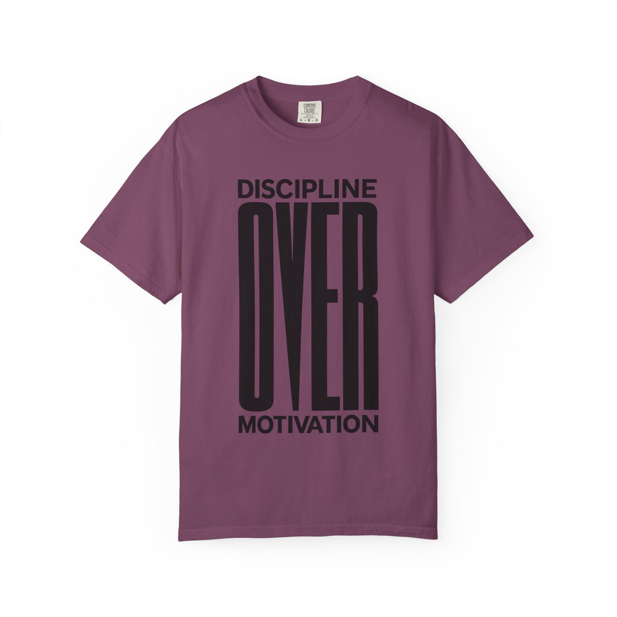 Discipline Over Motivation T-Shirt — Motivational Fitness Tee