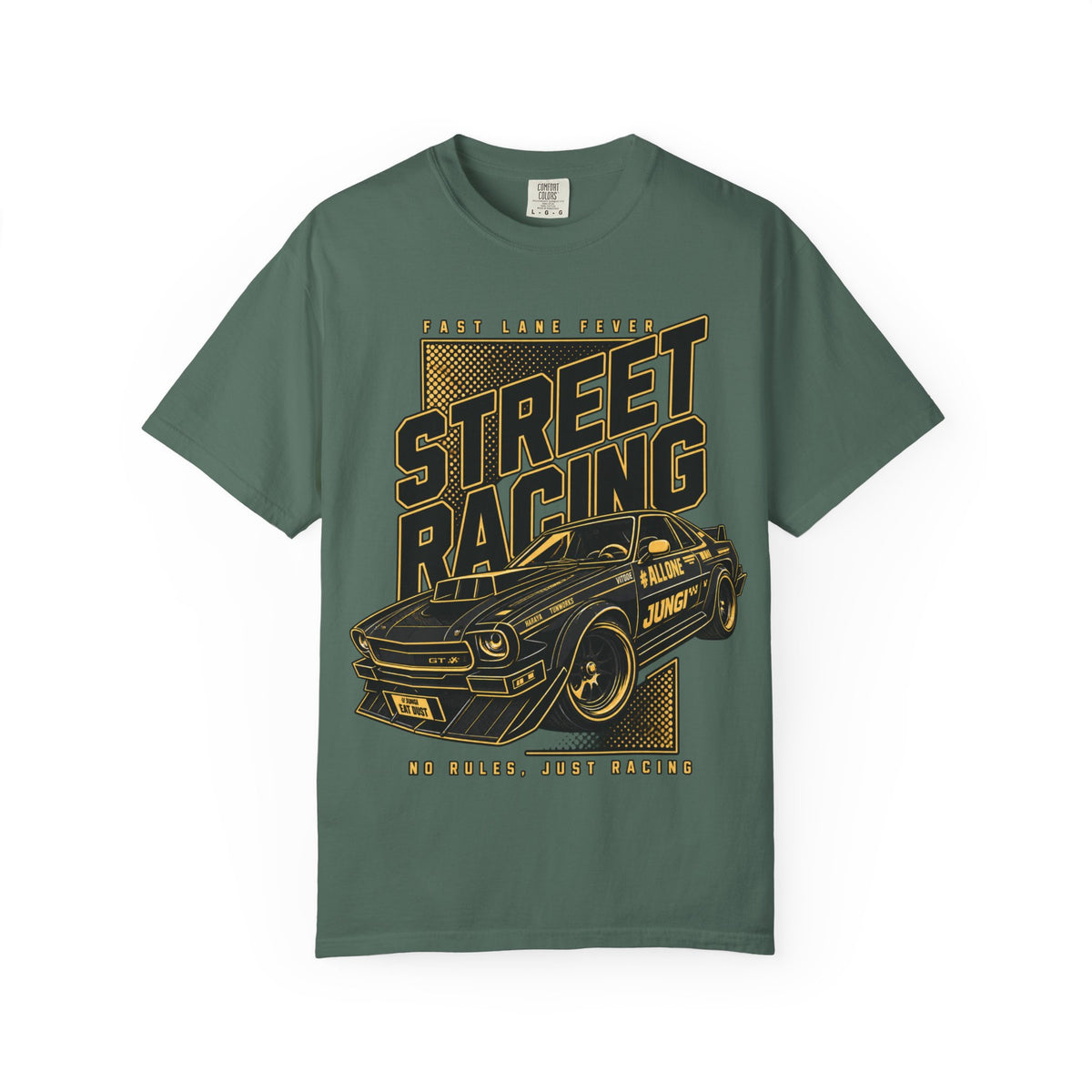 Street Racing Car T-Shirt — Retro Drift Racing Graphic Tee