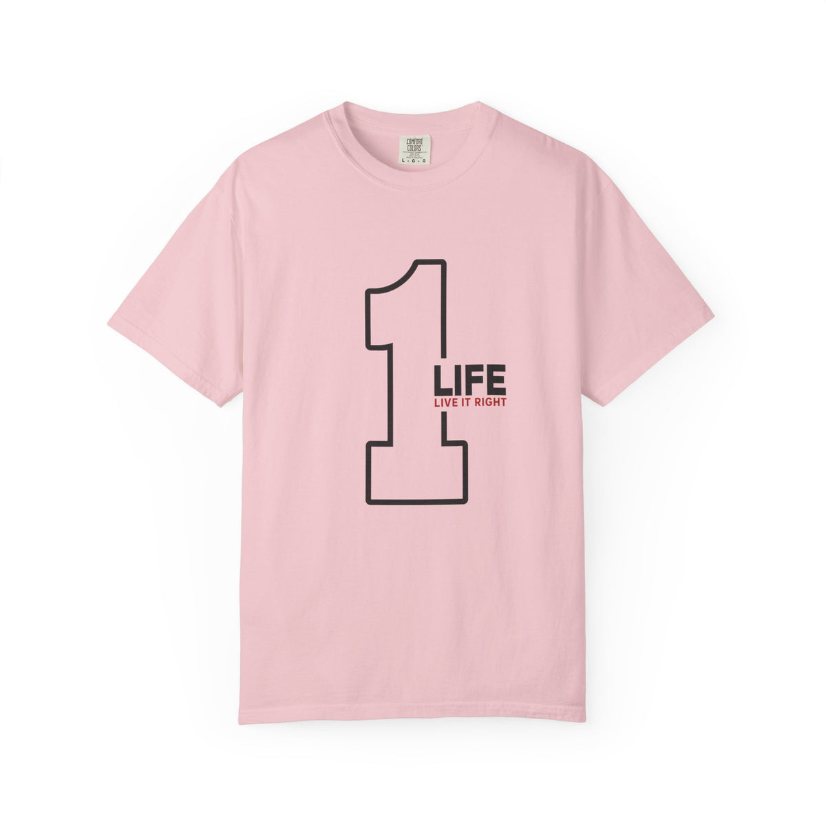 1 Life "Live It Right" T-Shirt — Minimalist Motivational Tee
