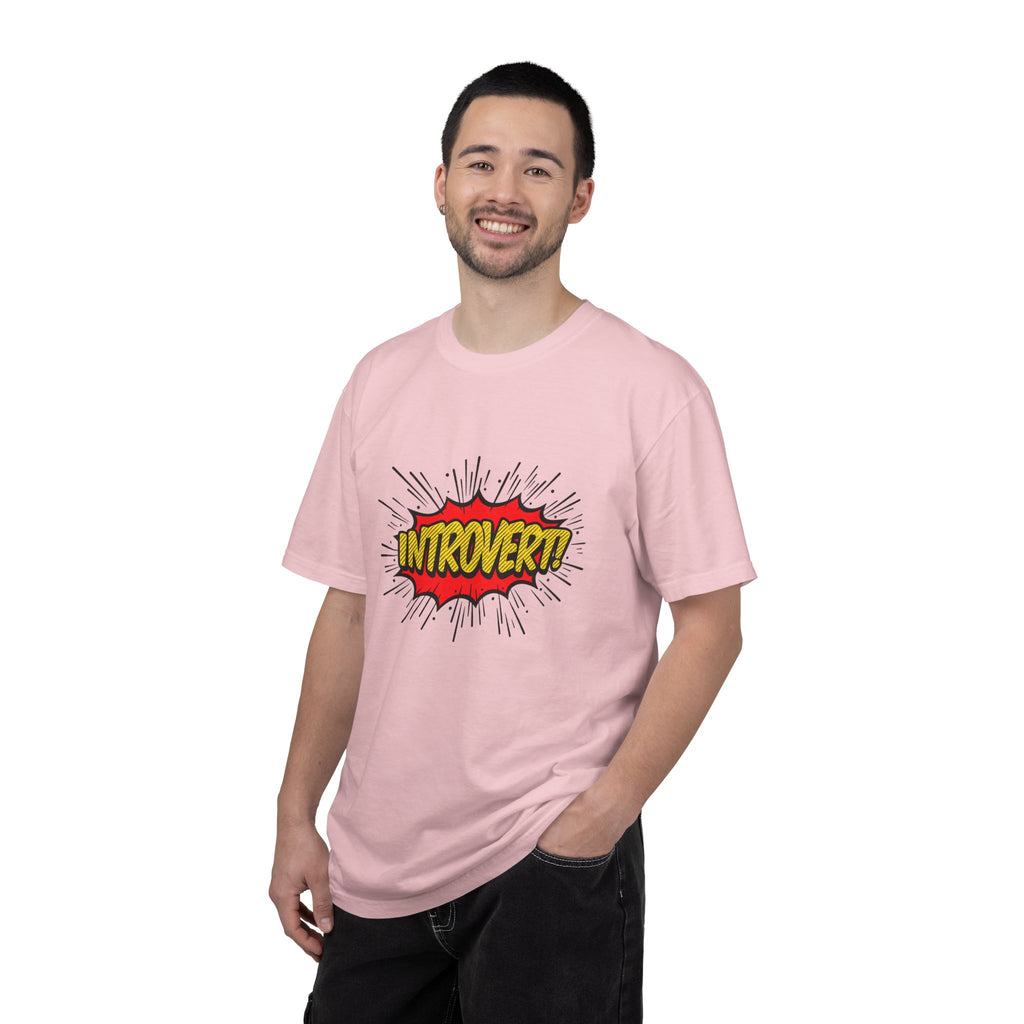 Introvert Comic Pop T-Shirt — Graphic "INTROVERT!" Tee