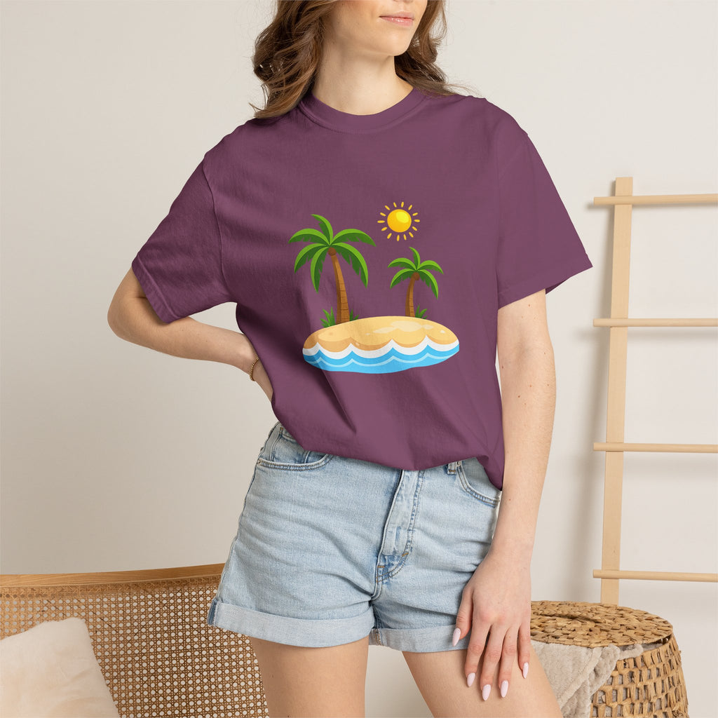 Island Paradise T-Shirt — Tropical Palm Tree Beach Graphic