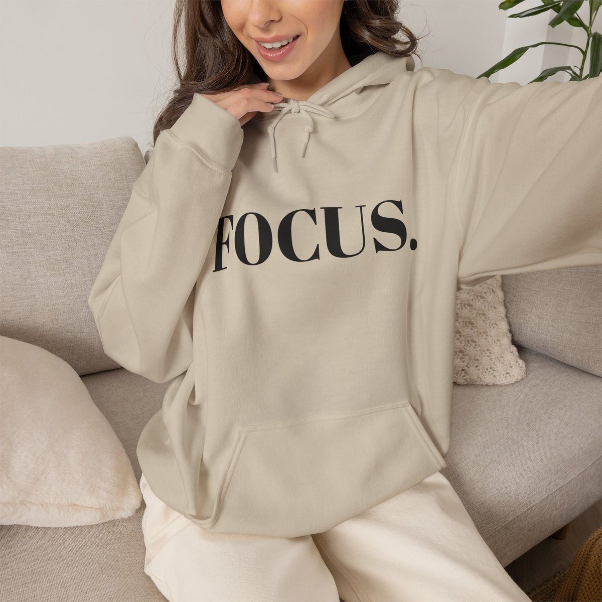 FOCUS. Hoodie — Minimal Motivational Pullover