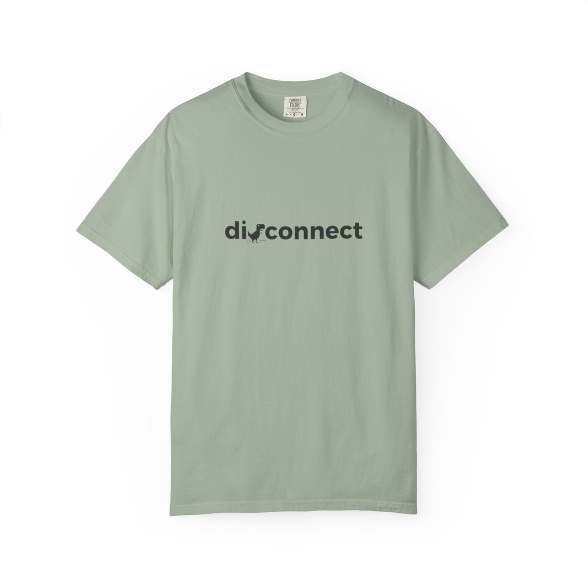 Disconnect Graphic T-Shirt — Minimalist Tech Logo Tee