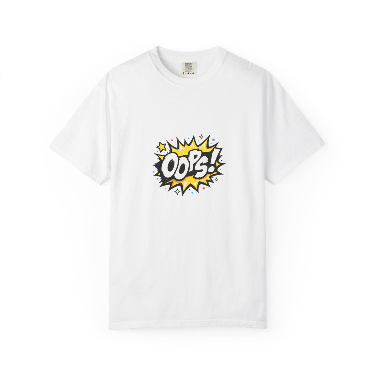 Oops! Comic Graphic T-Shirt — Retro Pop Art Tee
