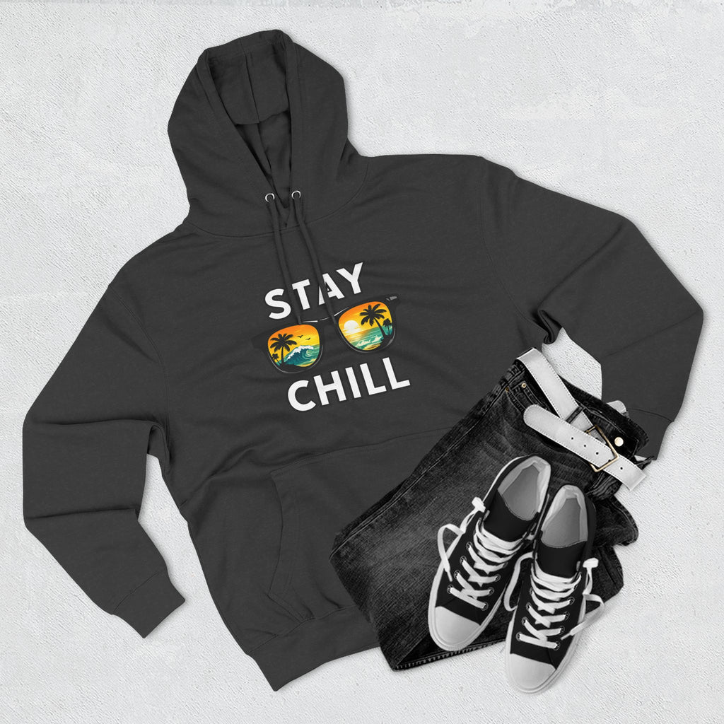 Stay Chill Sunglasses Hoodie — Casual Beach Vibe Pullover