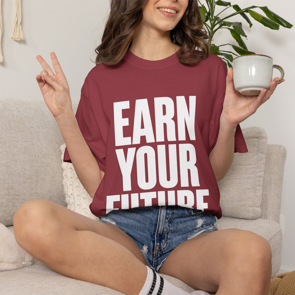 Earn Your Future T-Shirt — Motivational Graphic Tee for Goal-Getters