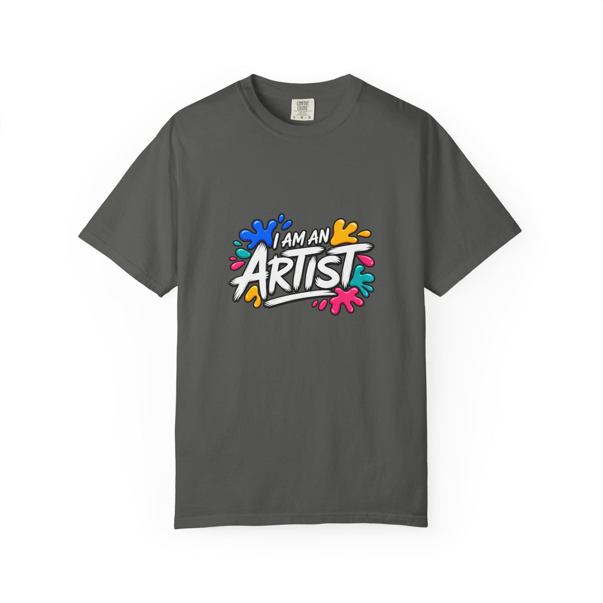 Artist T‑Shirt — "Human Artist" Colorful Paint Splash Graphic Tee