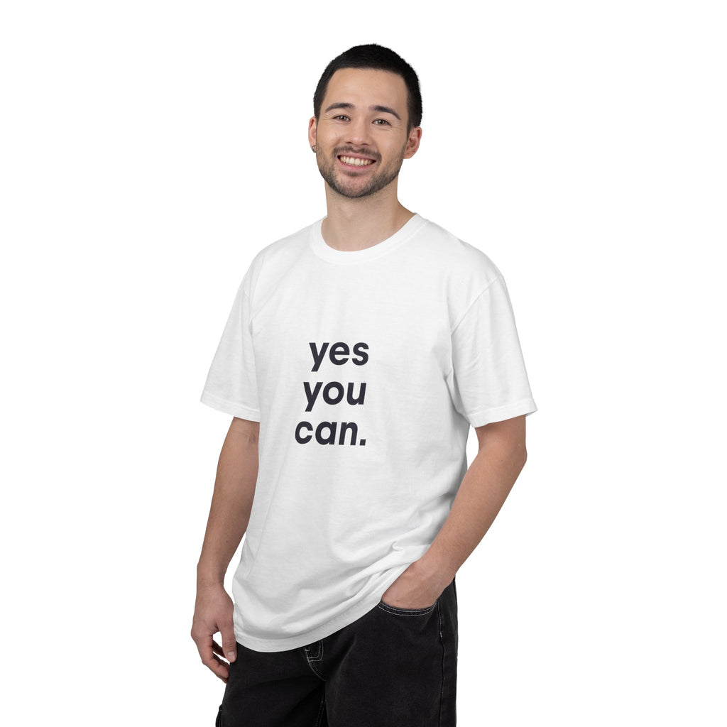 Yes You Can T-Shirt — Minimal Motivational Tee