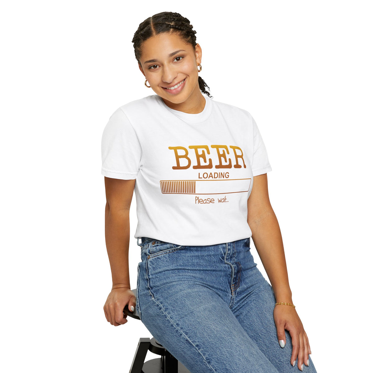 Beer Loading T‑Shirt — Funny 'Please Wait' Drinking Tee