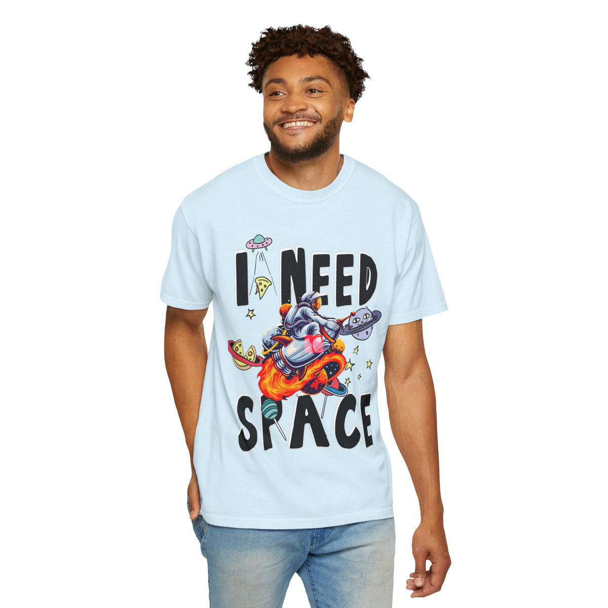 I Need Space T-Shirt — Funny Space Cartoon Astronaut Tee