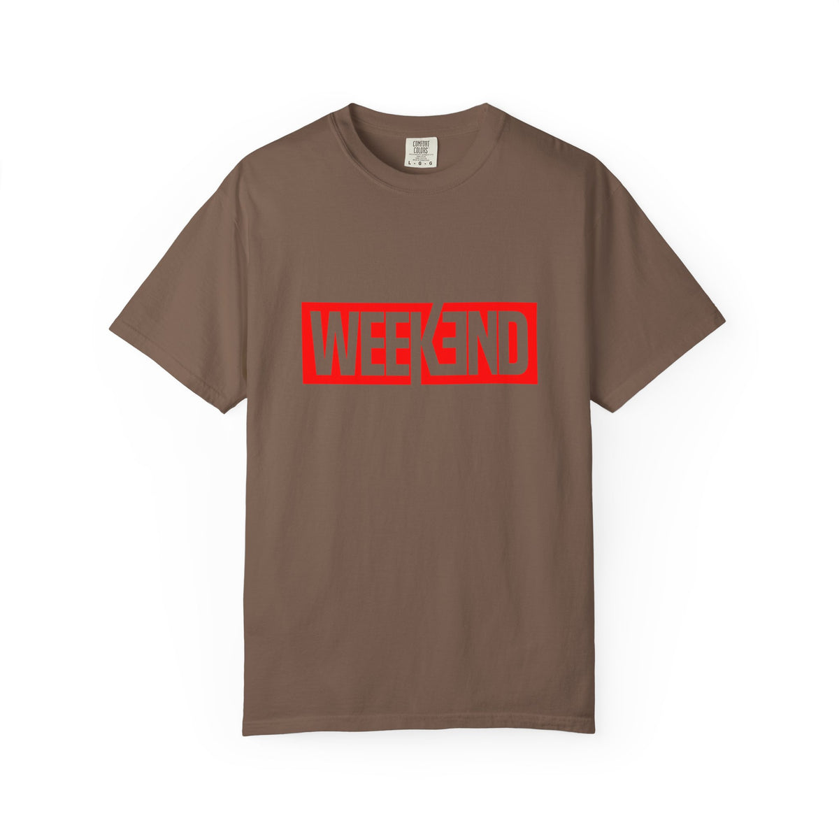 Weekend Box Logo T-Shirt — Retro Red Graphic Tee